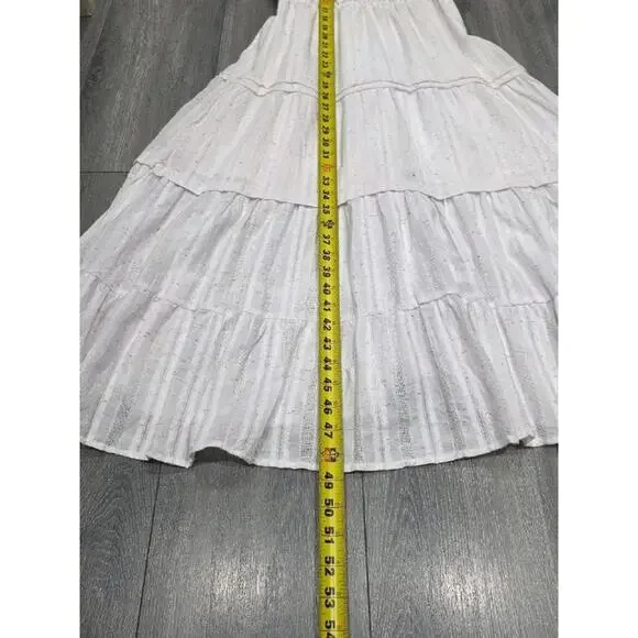 Betsey Johnson Spectator puff sleeve maxi cottagecore dress confetti S A004401 - Picture 5 of 11